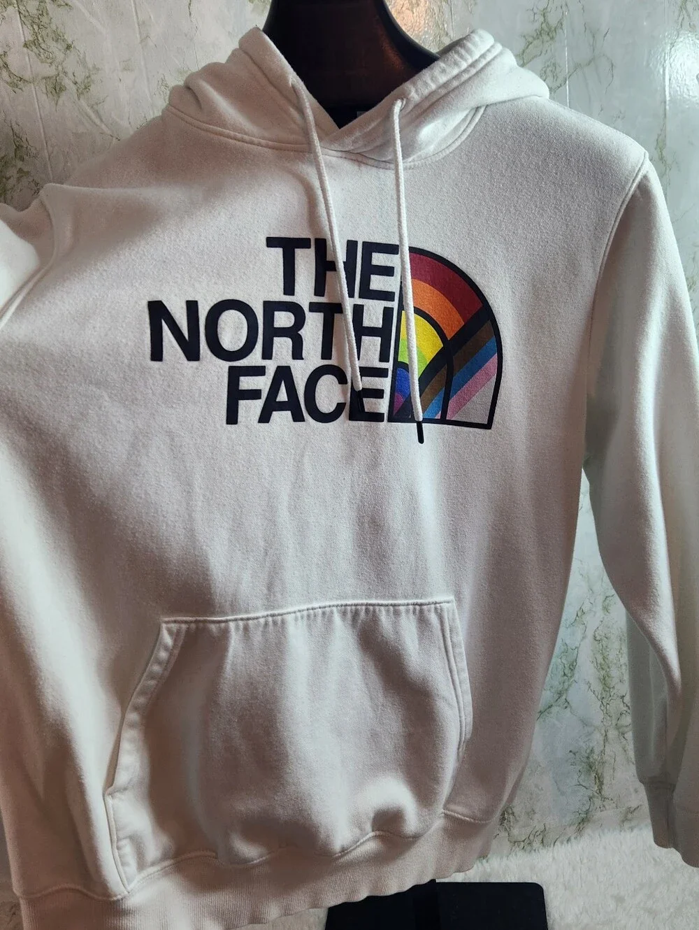 The North Face White Rainbow Hoodie